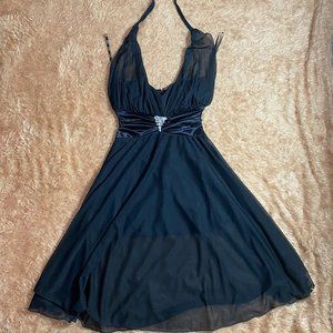 Xoxo sheer halter dress, prom or dance dress